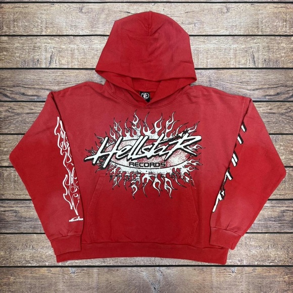 Hollister Red Graphic Hoodie - Picture 1 of 3